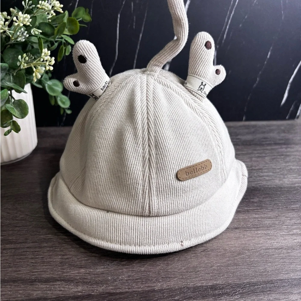 bebe Cream Kids Hat with Cute Ears